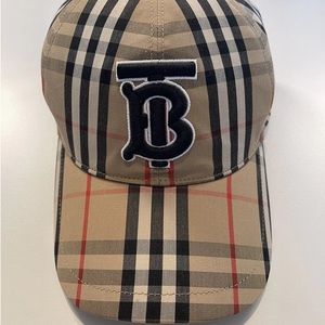 Burberry Monogram Vintage Check Baseball Hat